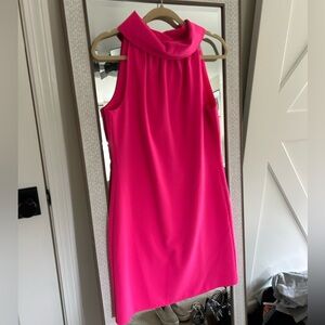Sail to Sable Hot Pink Dress Elegant Pink Sleeveless Sleeveless Small